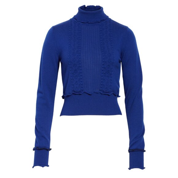 3.1 Phillip Lim Puffy Cable Turtleneck Sweater ASO Cheryl Blossom - Picture 7 of 16
